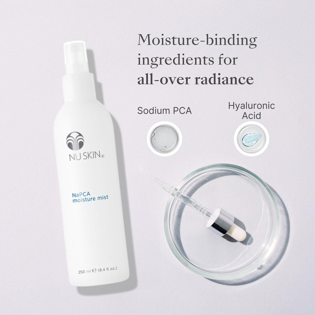 Nu Skin NaPCA Moisture Mist – Hydrating Hyaluronic Spray for Face, Body & Hair (8 oz)