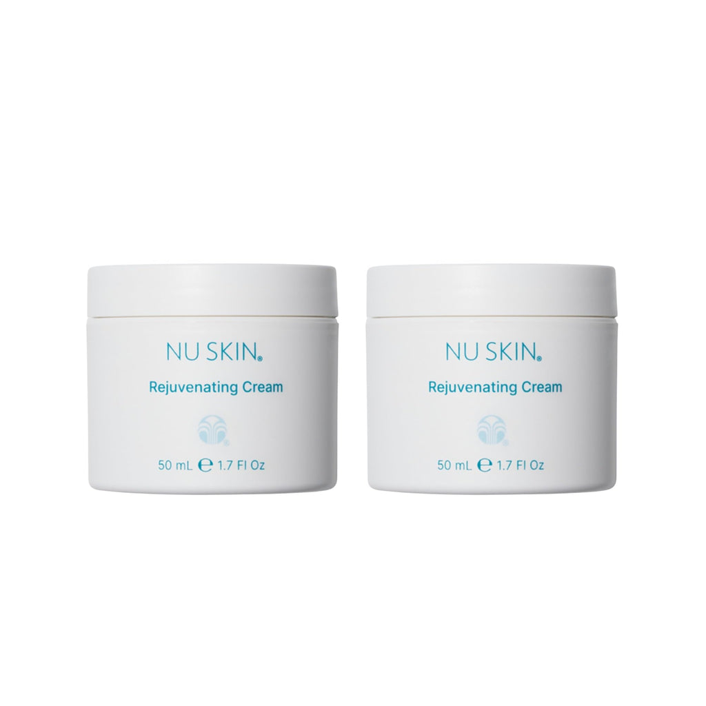 Nu Skin Rejuvenating Cream | Hydrating Moisturizer with Hyaluronic Acid for Dry Skin | 1.7 Fl Oz | 2 Pack
