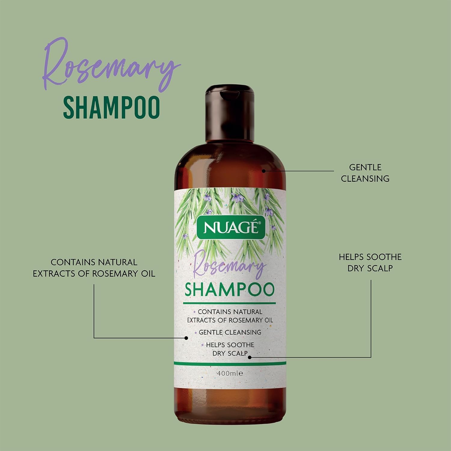 Nuage Rosemary Shampoo & Conditioner Bundle | Thickening & Regrowth for All Hair Types