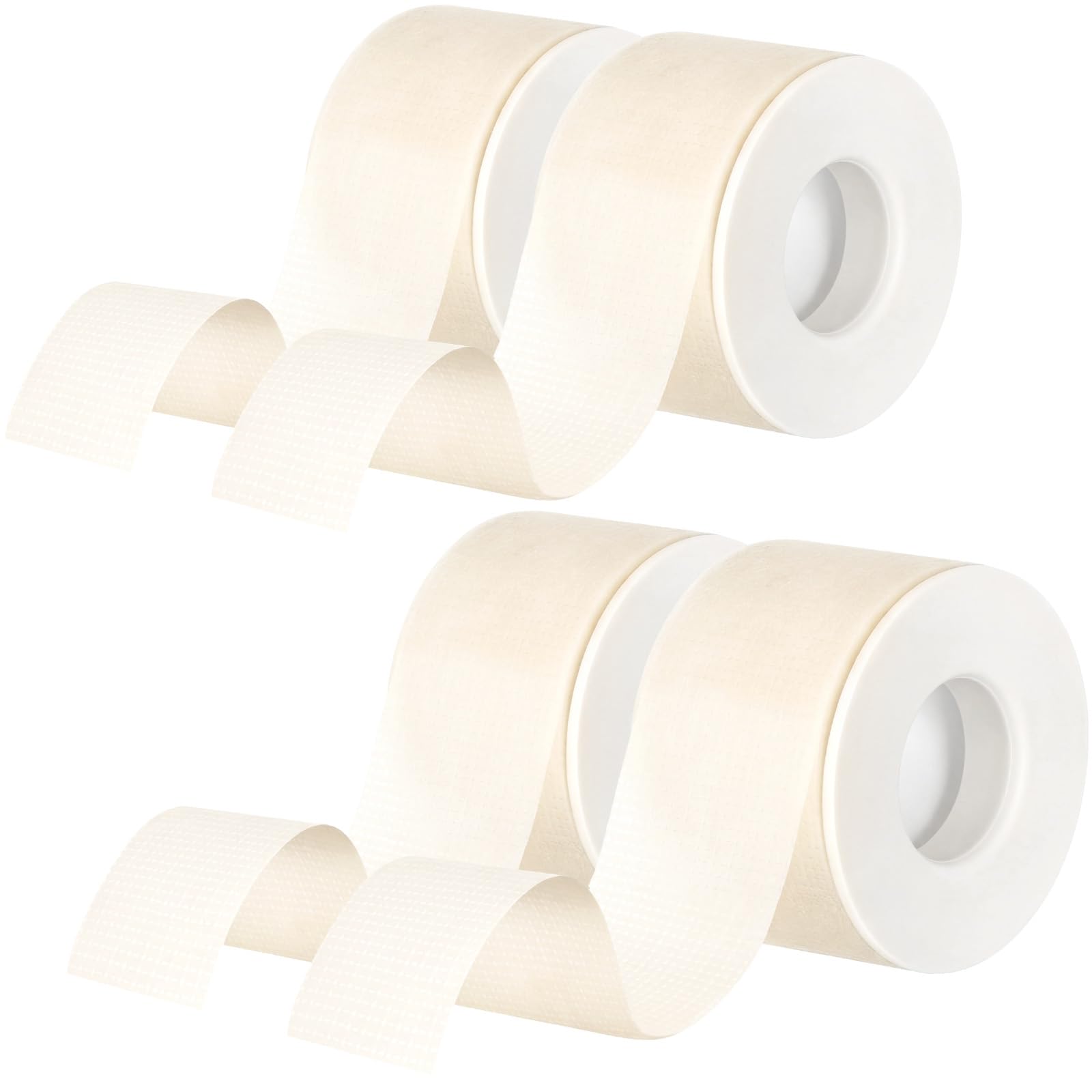 Nuanchu 4 Rolls Lash Tape for Eyelash Extensions — Breathable, Skin-Friendly, 0.98 in x 3.9 yd