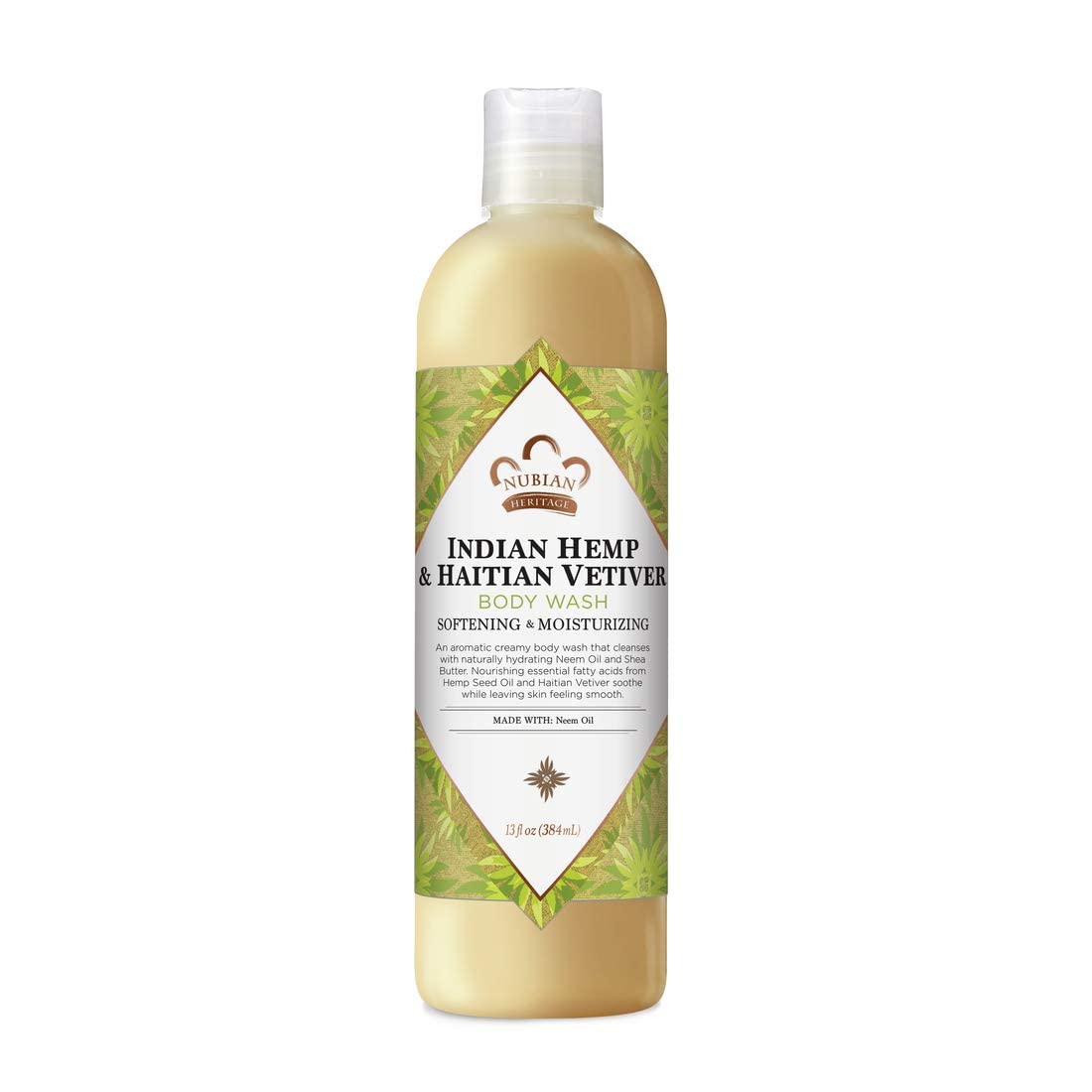 Nubian Heritage Body Wash Indian Hemp & Haitian Vetiver – 13 oz