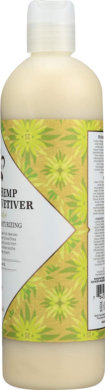 Nubian Heritage Body Wash Indian Hemp & Haitian Vetiver – 13 oz