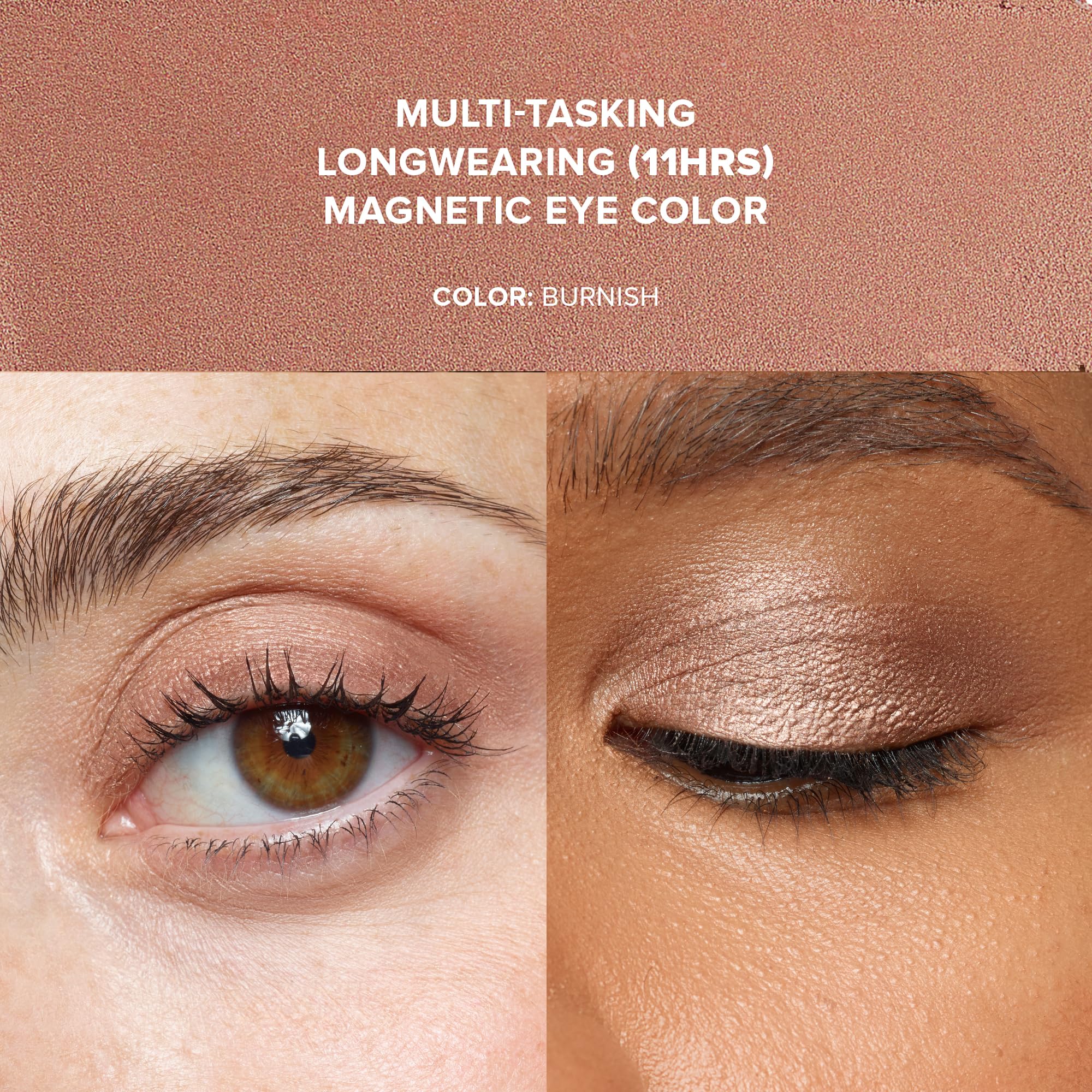 Nudestix Magnetic Luminous Eye Color Burnish – 4-in-1 Eye Pencil (Shadow, Liner, Primer & Highlighter) Waterproof Satin Finish