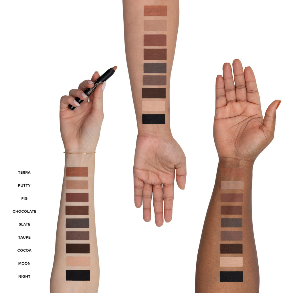 Nudestix Magnetic Matte Eye Color in Chocolate – 3-in-1 Eye Pencil, Waterproof & Budge-Proof