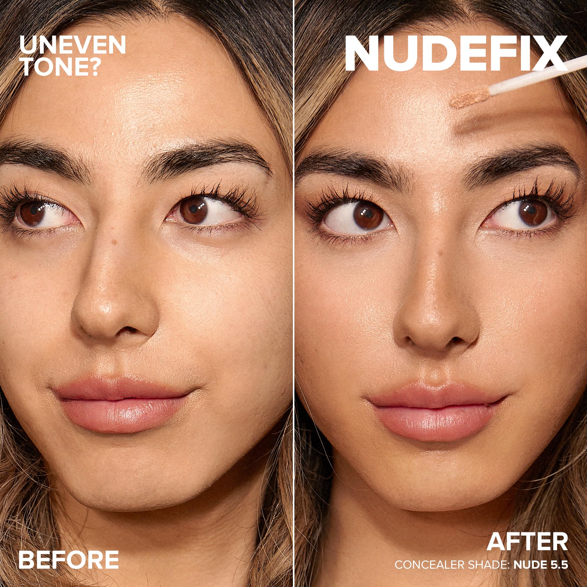 Nudestix NudeFix Cream Concealer Nude 5.5 – Hydrating, Natural Finish