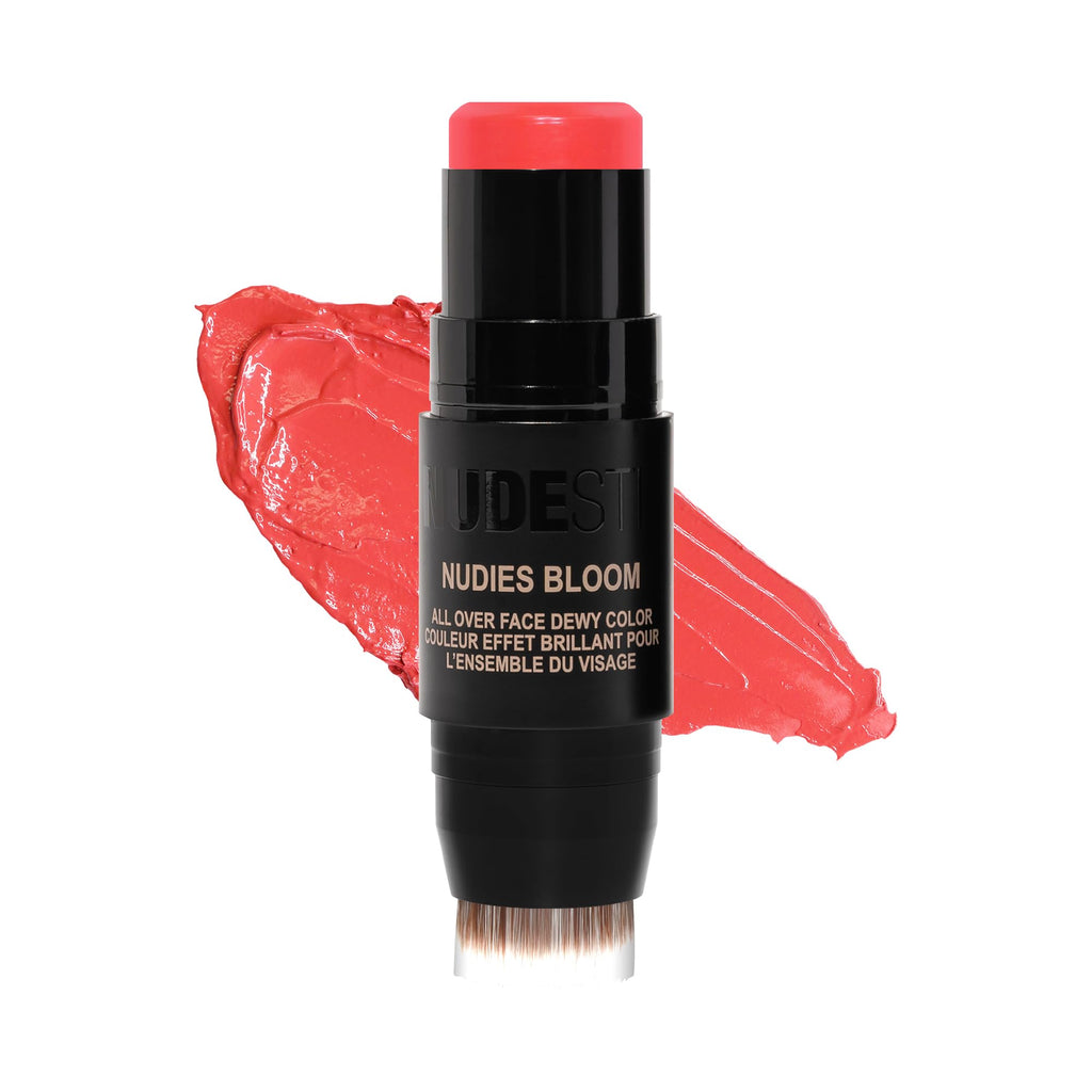 Nudestix Nudies Bloom All Over Dewy Color – 3-in-1 Cream Blush Stick in Poppy Girl