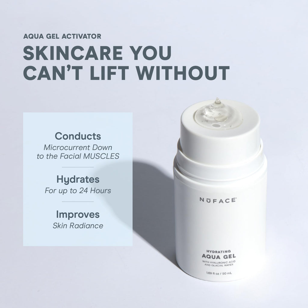 NuFACE Aqua Gel Activator – Hydrating Microcurrent Conductive Gel with IonPlex
