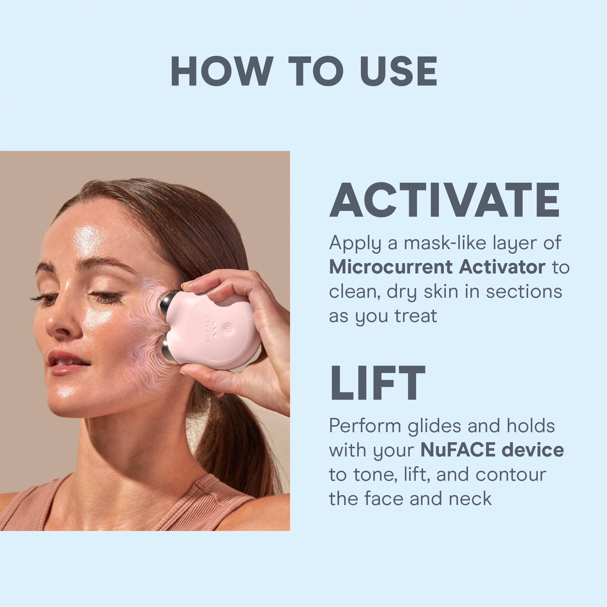 NuFACE Aqua Gel Activator – Conductive Microcurrent Gel with IonPlex & Hyaluronic Acid (3.3 oz)