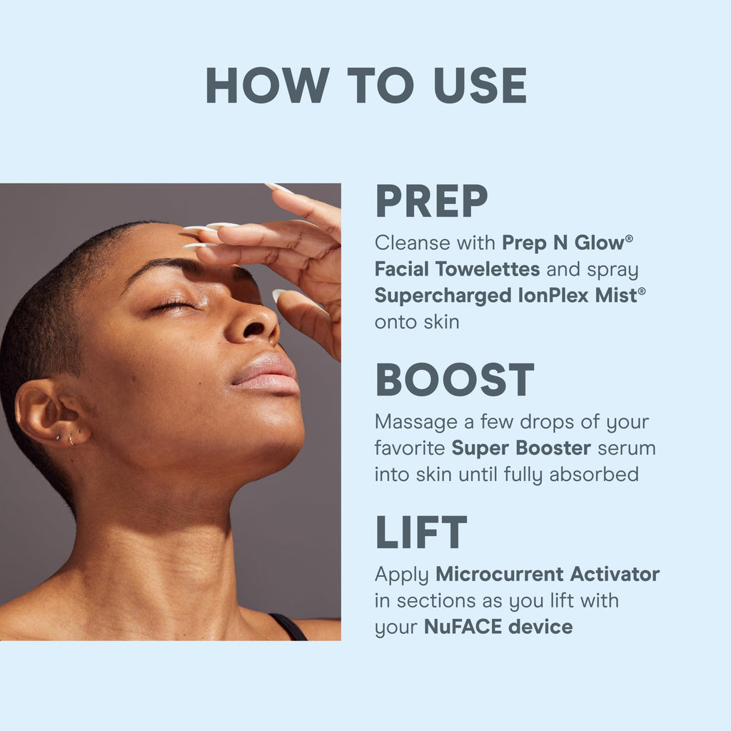 NuFACE Super Peptide Booster Face Serum | Firming, Hydration & IonPlex Prep for Microcurrent
