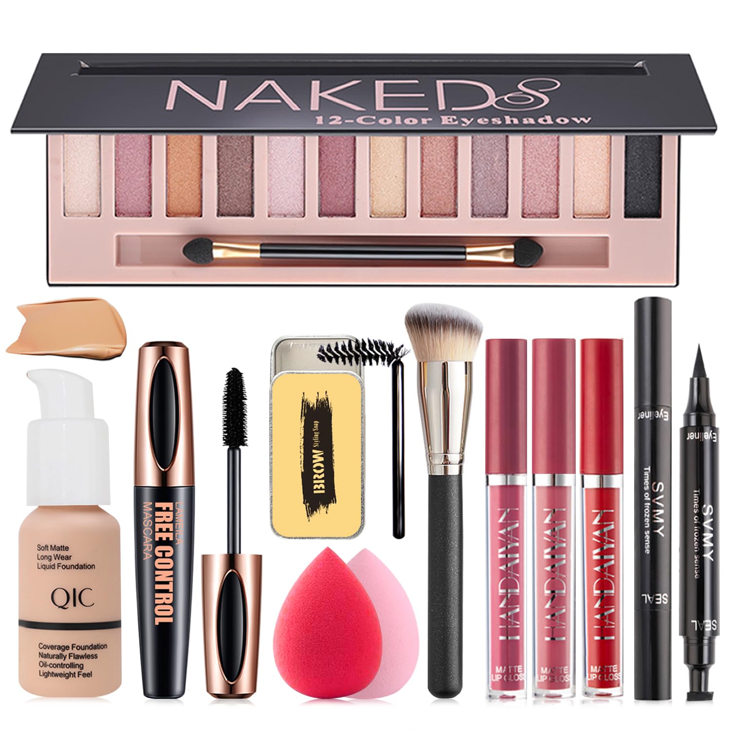 NUIBO All-in-One Makeup Kit – Complete Travel Set for Women and Teens