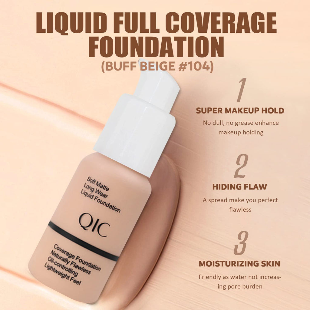 NUIBO All-in-One Makeup Kit – 12-Color Eyeshadow, Foundation, Lipstick & More