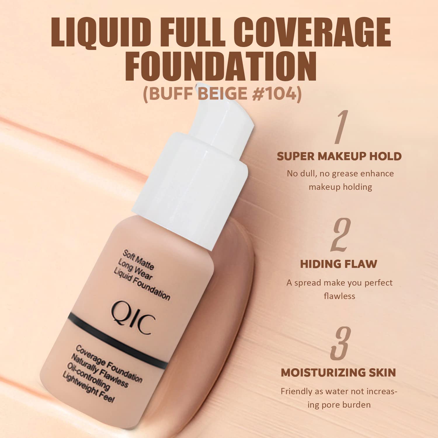 NUIBO All-in-One Makeup Kit – 12-Color Eyeshadow, Foundation, Lipstick & More
