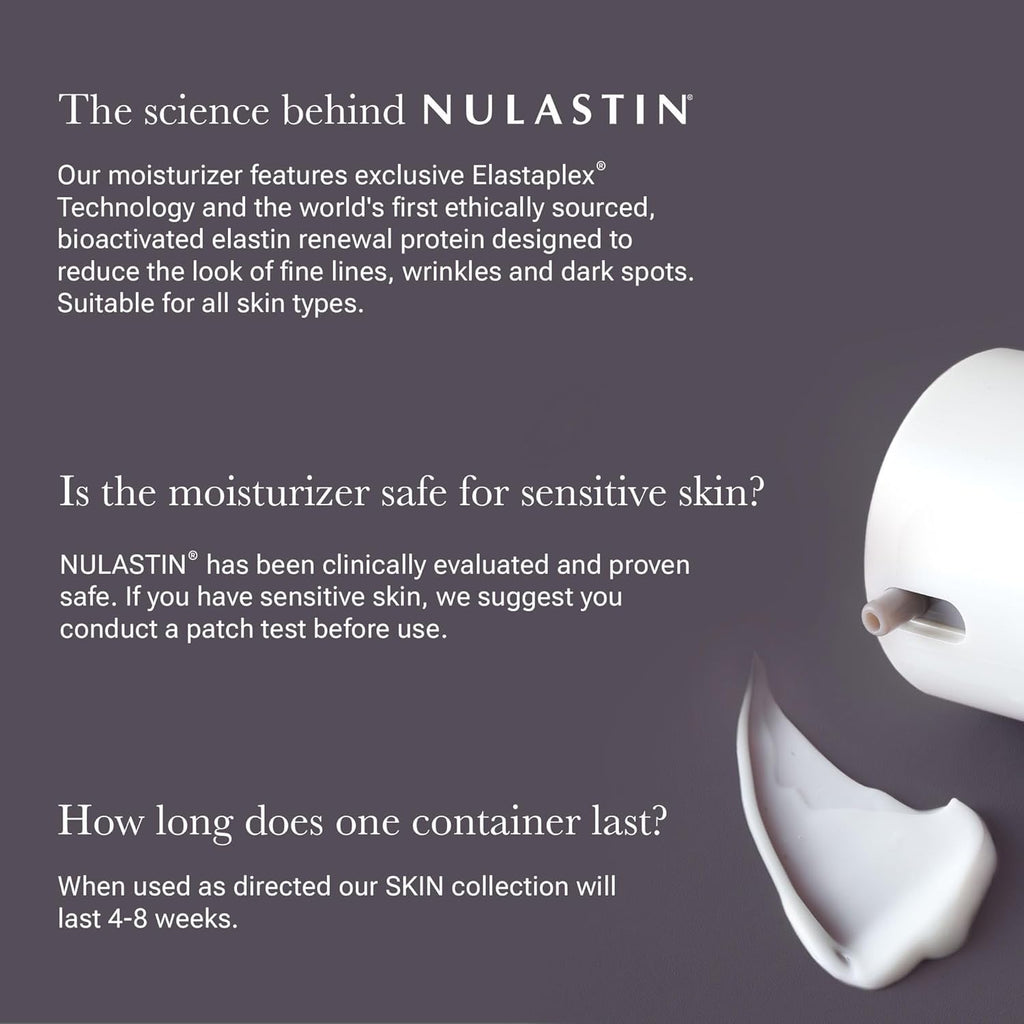 NULASTIN Hydrating Face Moisturizer – Elastaplex Smoothing & Firming Daily Cream (1.7 oz)