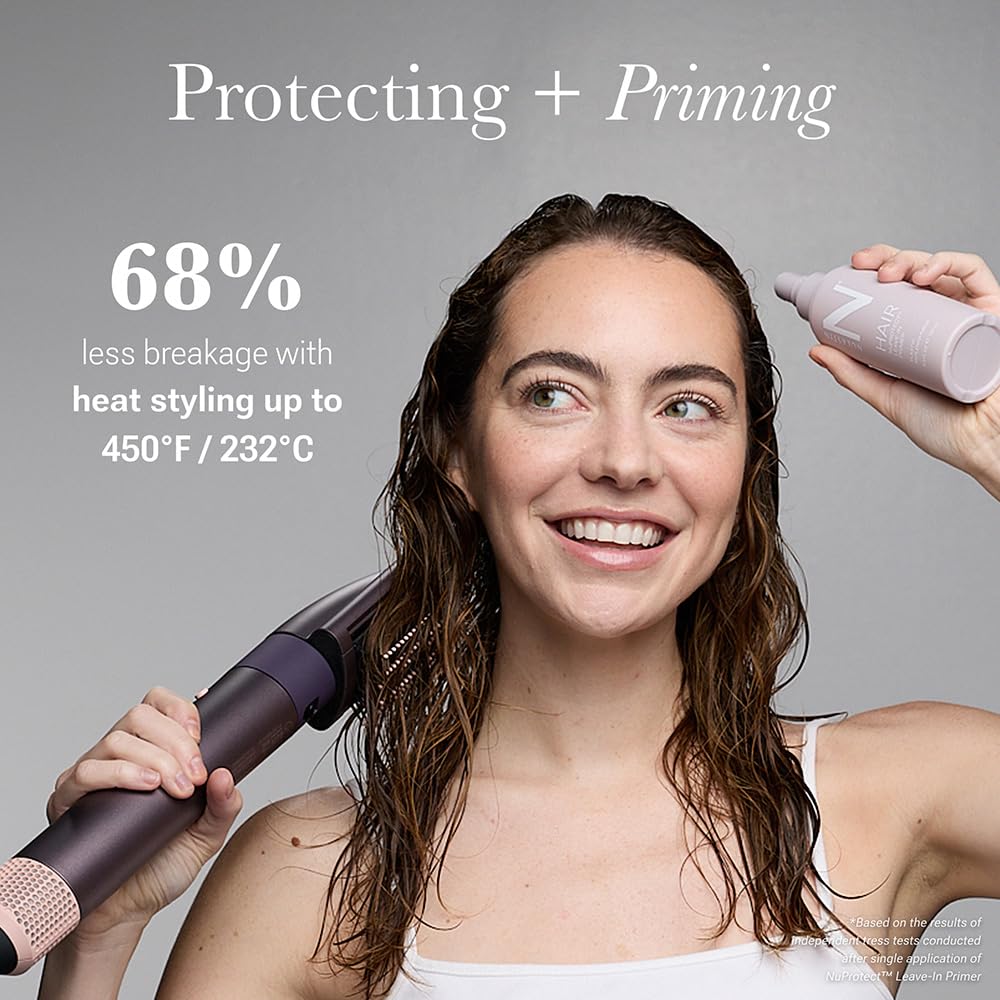 NULASTIN NuProtect Leave In Conditioner Spray – Silicone-Free Heat Protectant, Detangler, 24HR Frizz Control (5 Fl Oz)