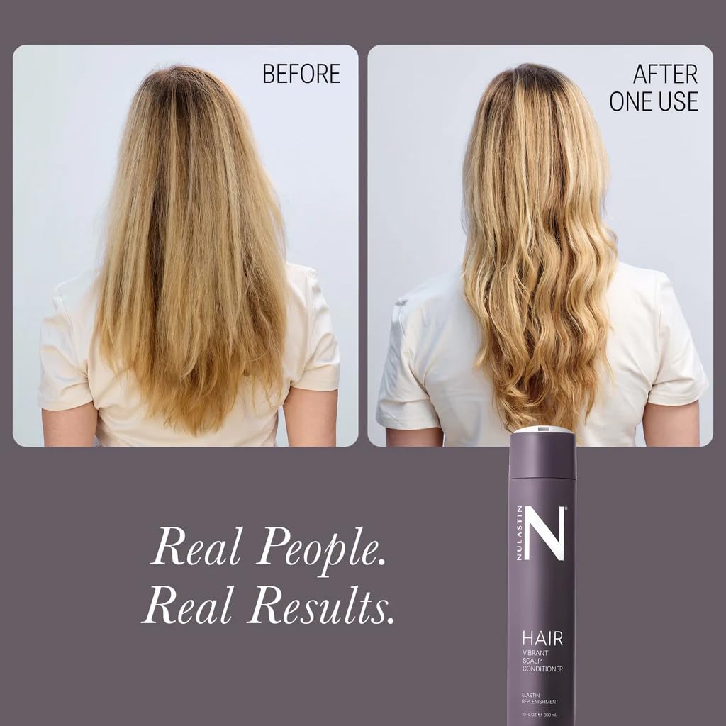 NULASTIN Vibrant Scalp Hair Conditioner with Elastaplex – Volumizing, Silicone-Free, Color-Safe (10 oz)