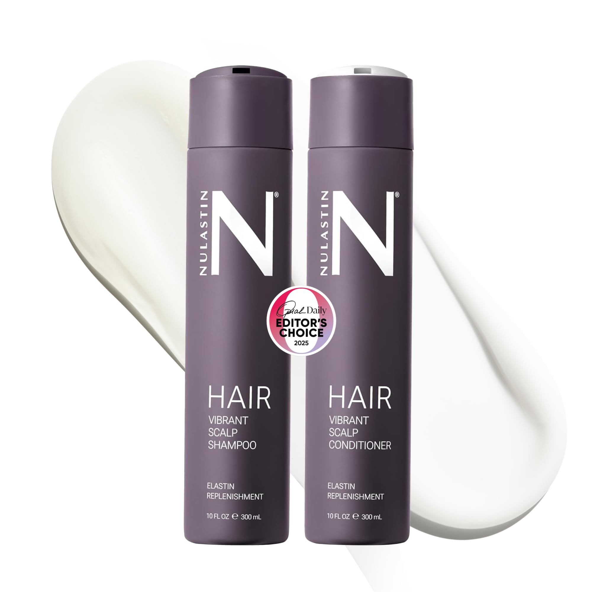 NULASTIN Vibrant Scalp Shampoo + Conditioner Duo — Voluminous, Color-Safe, Vegan (2 Count)