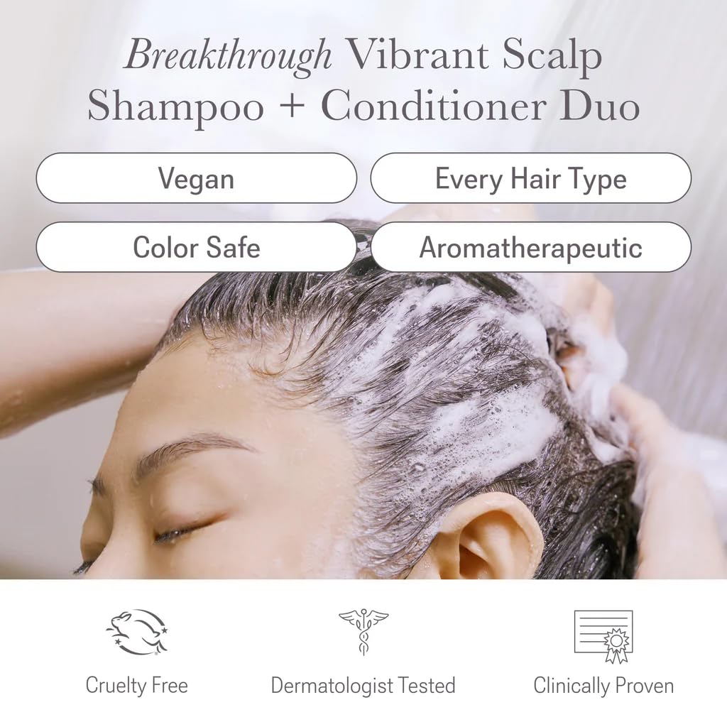NULASTIN Vibrant Scalp Shampoo + Conditioner Duo — Voluminous, Color-Safe, Vegan (2 Count)