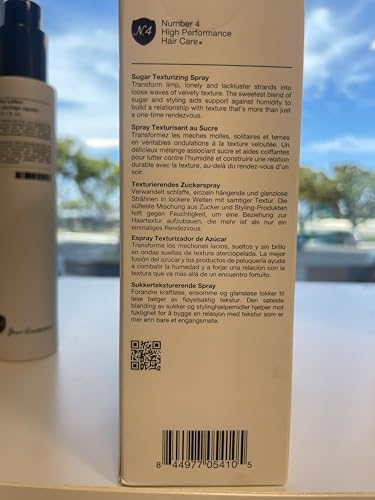 Number 4 Sugar Texture Spray for Hair — Beachy Waves, Color-Protecting Texturizer, 4.9 oz