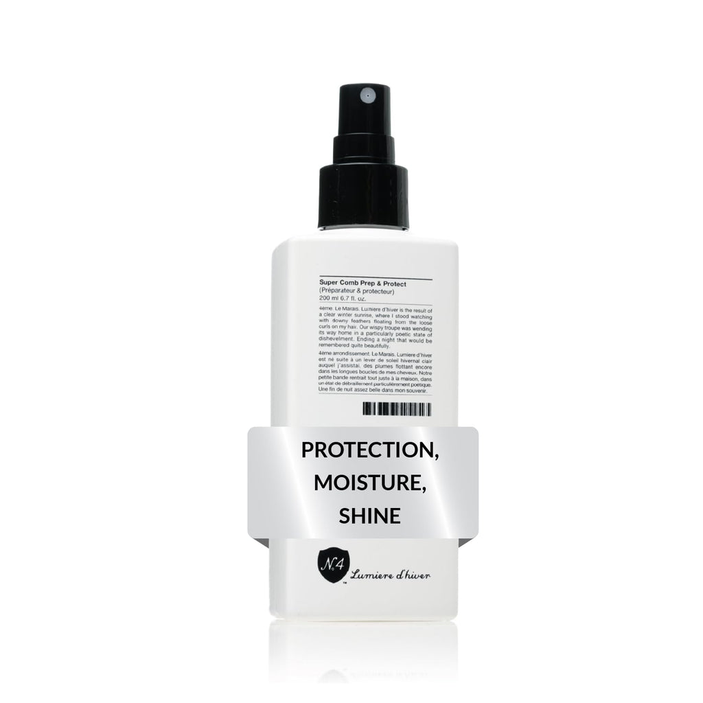 Number 4 Super Comb Prep & Protect – Leave-In Conditioner Spray, Heat Protectant, 6.7 oz