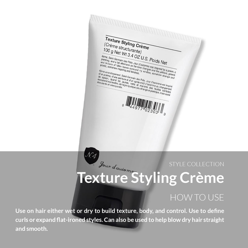 Number 4 Texture Styling Creme – Frizz Control, Movement & Curl Definition | 3.4 oz