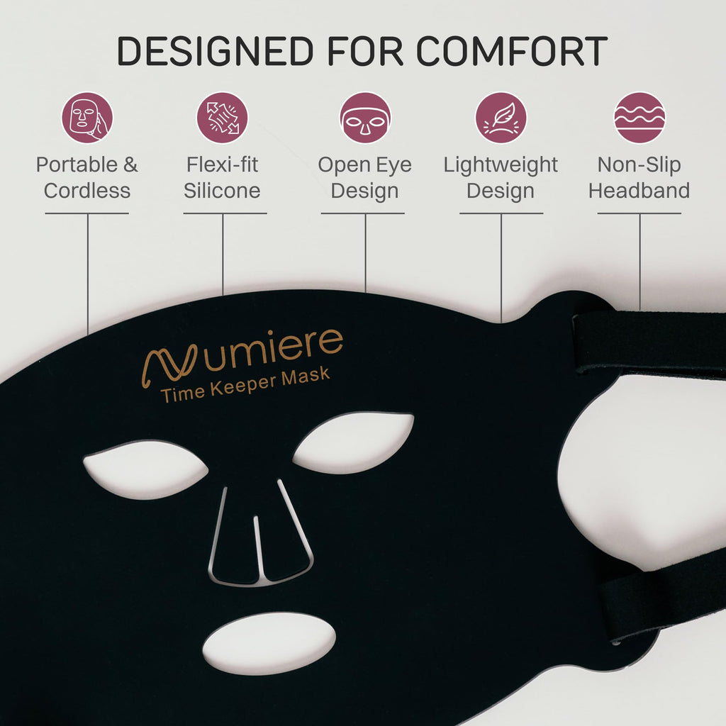 Numiere Time Keeper LED Face Mask – Lightweight, Flexible LED Contour Beauty Device