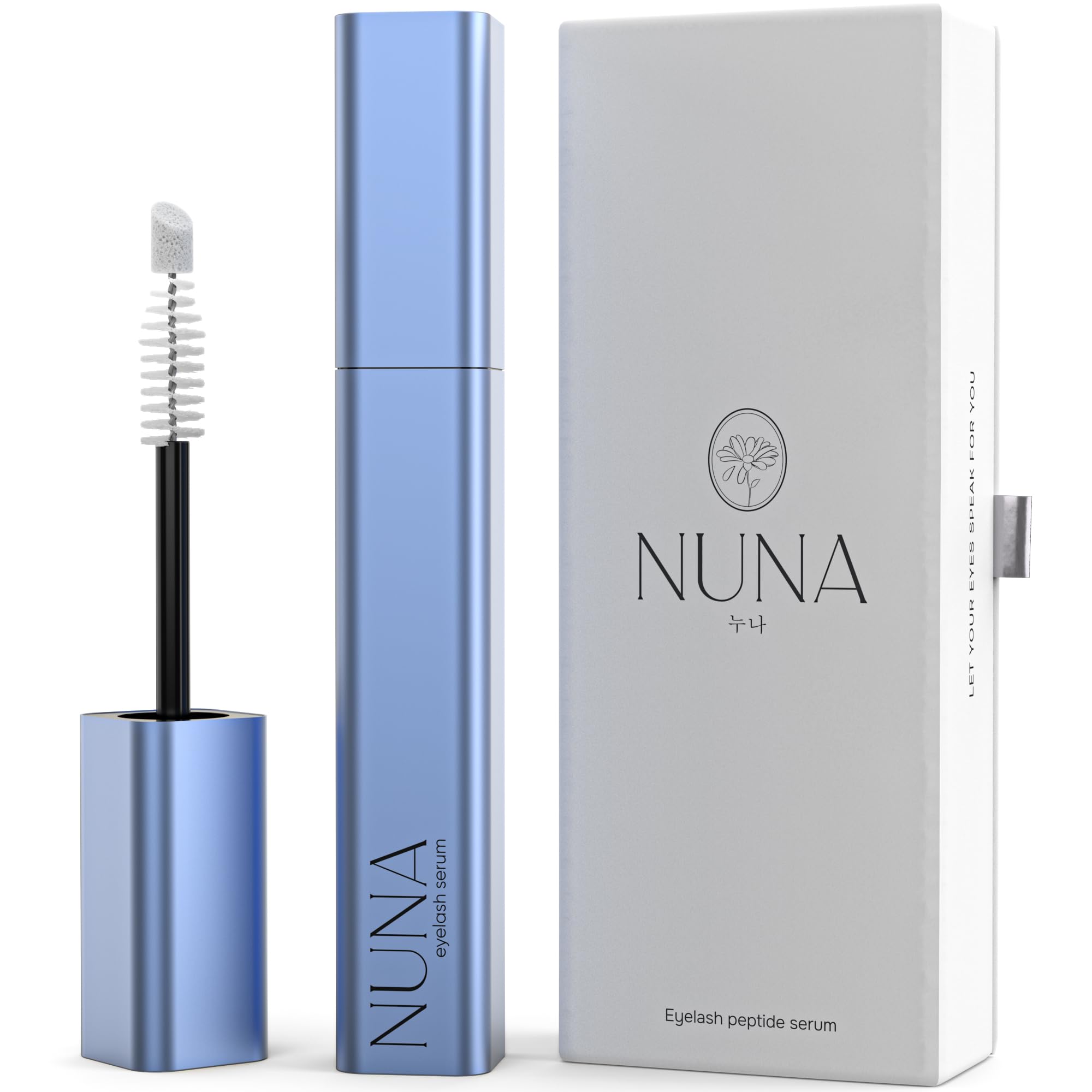 NUNA Eyelash Growth Support Serum 6ml – Fuller Lashes & Brows, Biotin & Multi-Peptide