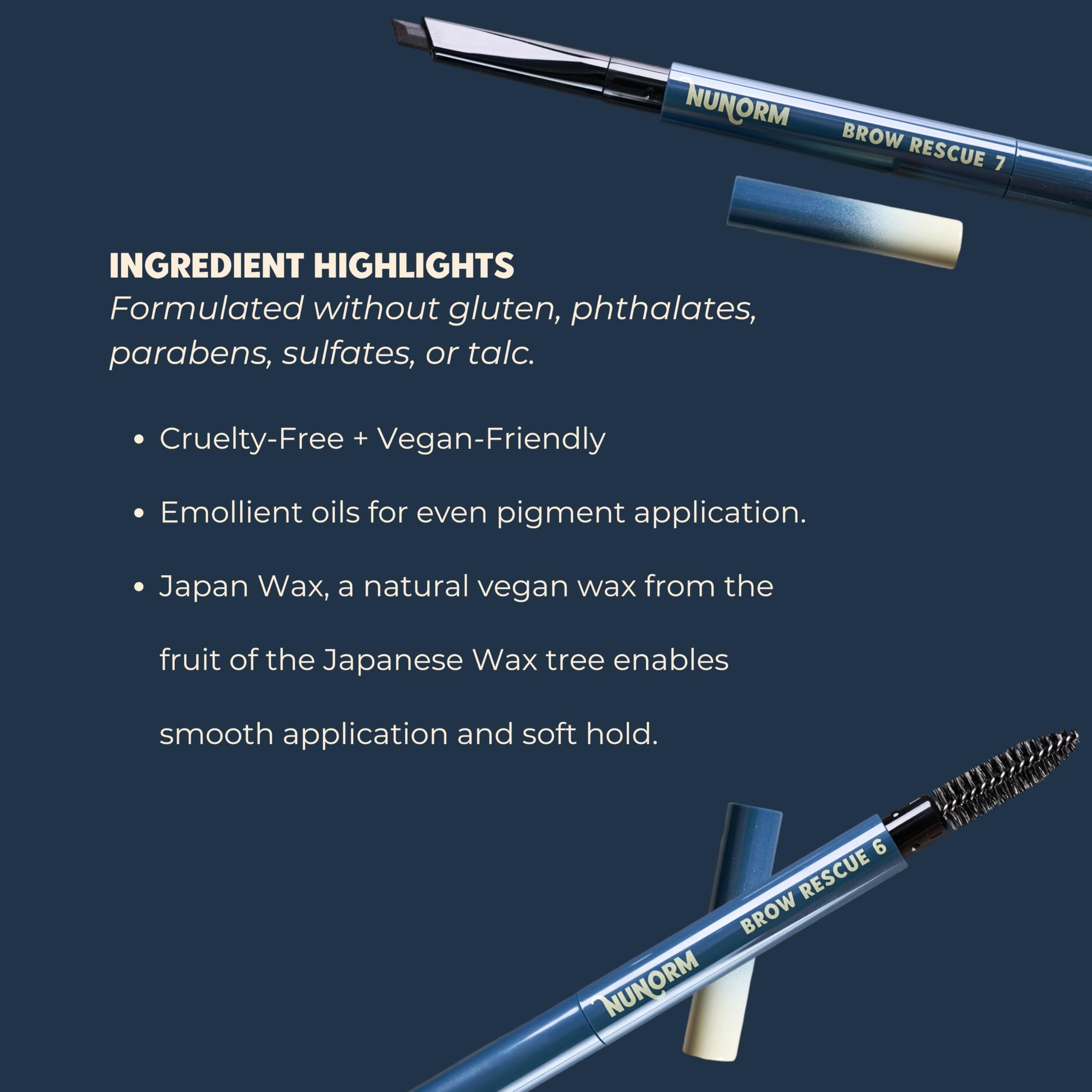 NuNorm Brow Rescue Eyebrow Pencil for Men – Shape, Define & Fill Brows, Beard & Sideburns | Long-Lasting Formula (Wenge)
