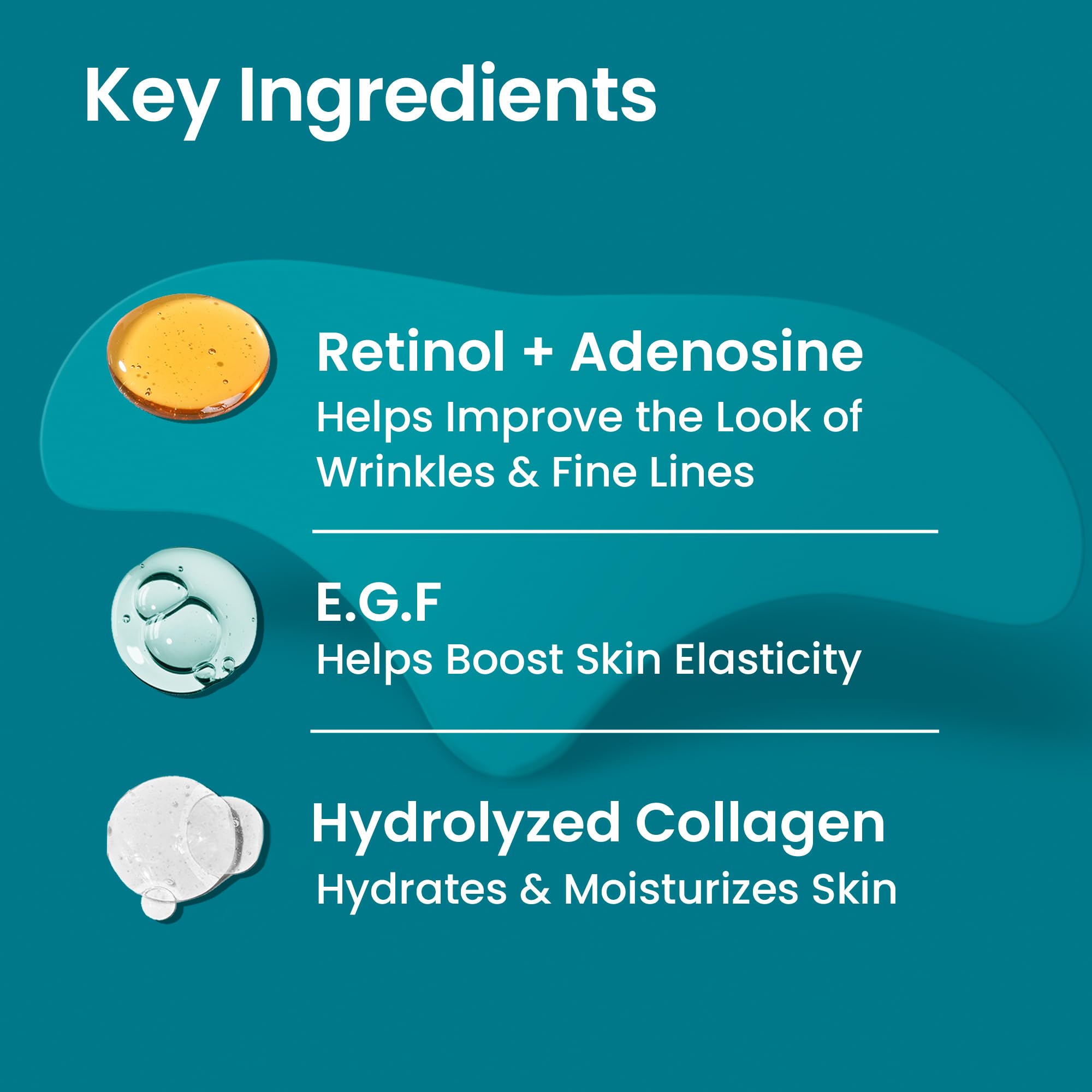 NURIVE Advanced Wrinkle Patches 20ct – Forehead, Smile & Frown Lines | Retinol + Collagen