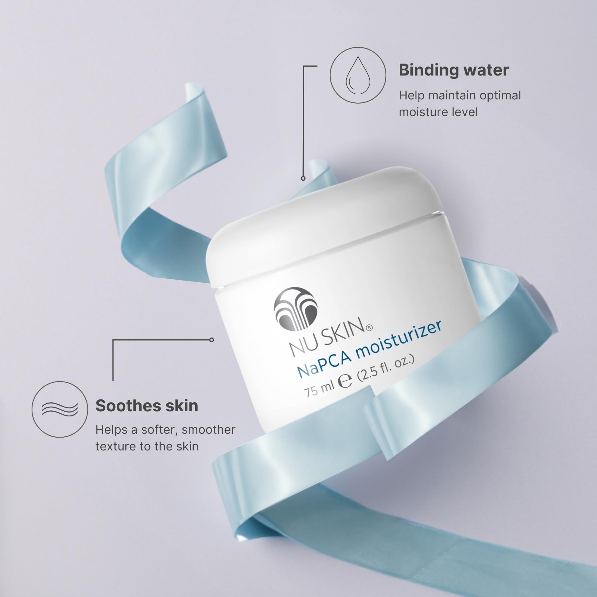 NuSkin NaPCA Moisturizer | Hydrating, Non-Greasy Formula for All Skin Types | 2-Pack, 2.5 oz