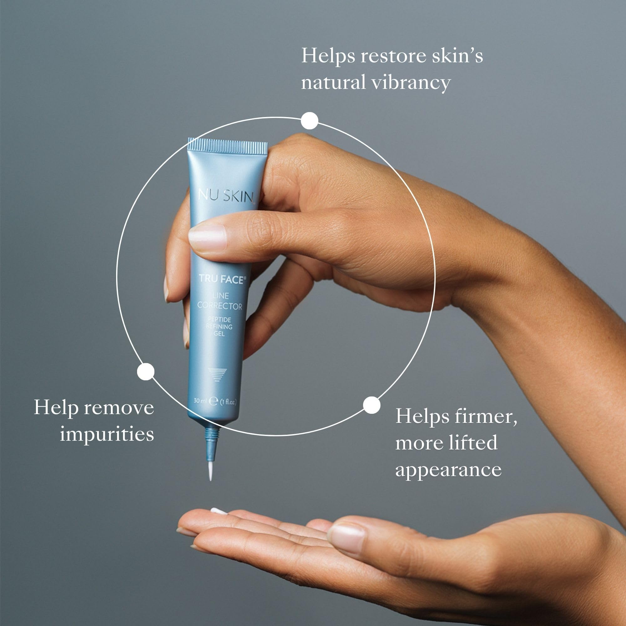 NuSkin Tru Face Line Corrector | Peptide-Powered Wrinkle Reducer for Mouth & Forehead | 2-Pack