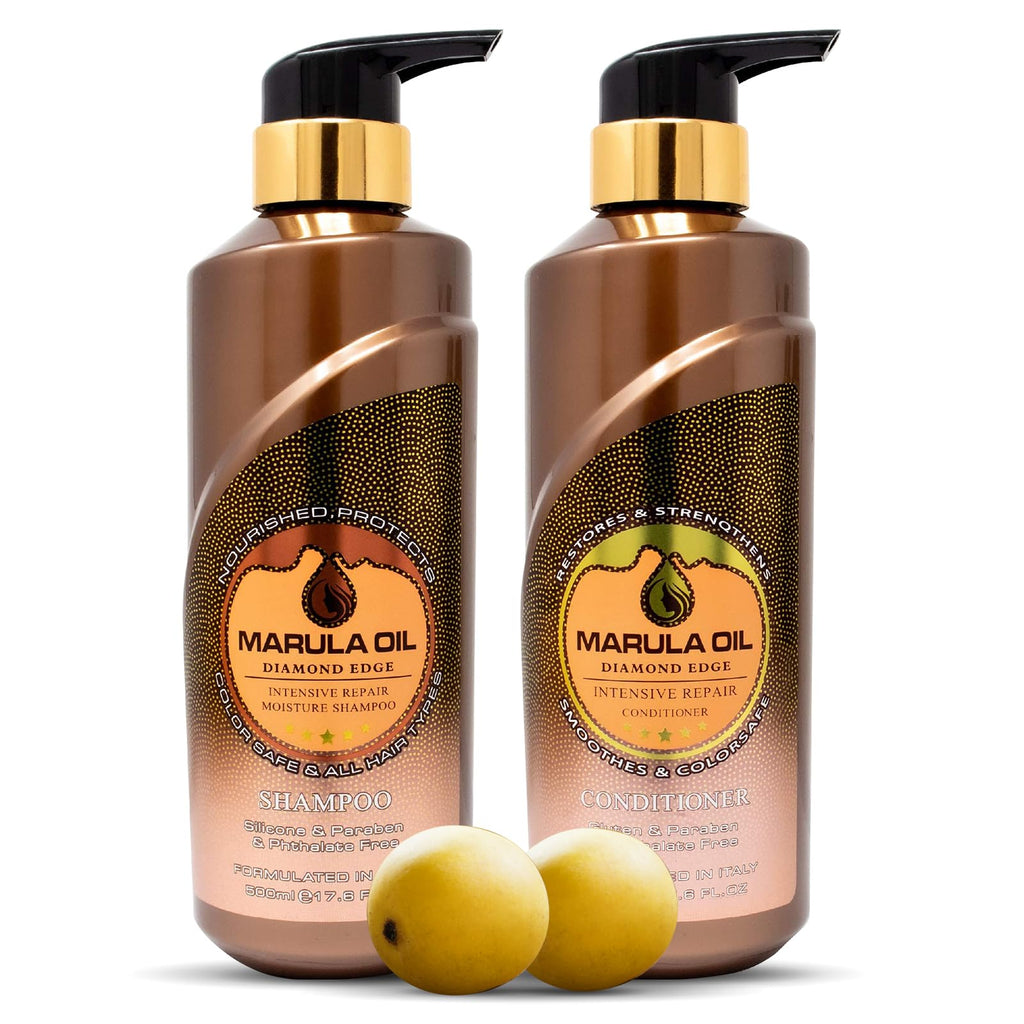 NUSPA Marula Oil Shampoo & Conditioner Sets – Color Safe, Sulfate Free, Ultra Moisture