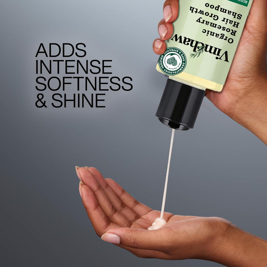 NUSQO Organic Rosemary Scalp Balance Shampoo — Gentle Cleanse for Fuller-Looking Hair