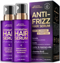 Nutraharmony Hydrating Hair Serum – Keratin Treatment for Dry, Frizzy, Damaged Hair | Biotin, Castor & Rosemary Oils | Anti-Frizz, Heat Protectant & Split Ends Repair – Pack of 2
