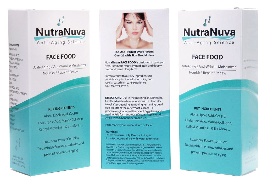 NutraNuva Vegan Anti-Aging Cream for Face, Neck & Eyes | Hyaluronic Acid, Copper Peptides, CoQ10