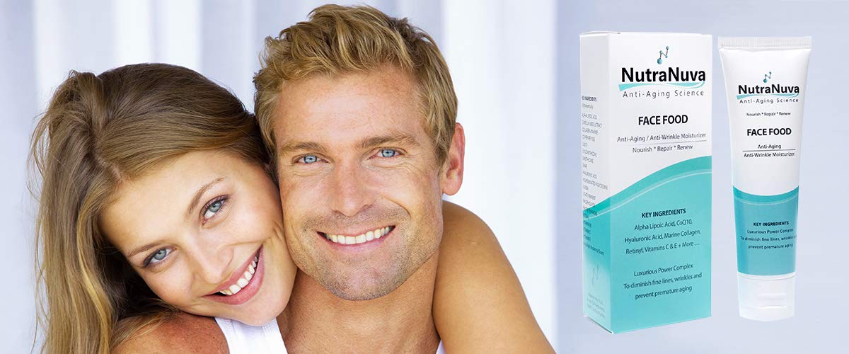 NutraNuva Vegan Anti-Aging Cream for Face, Neck & Eyes | Hyaluronic Acid, Copper Peptides, CoQ10