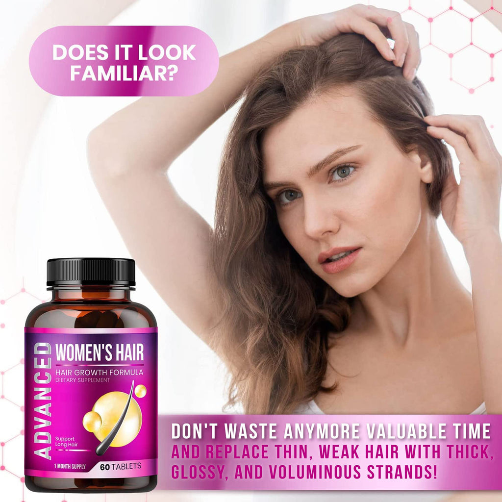 NutraPro Hair Growth Vitamins for Women – Thicker, Longer Hair Support with Biotin & Saw Palmetto
