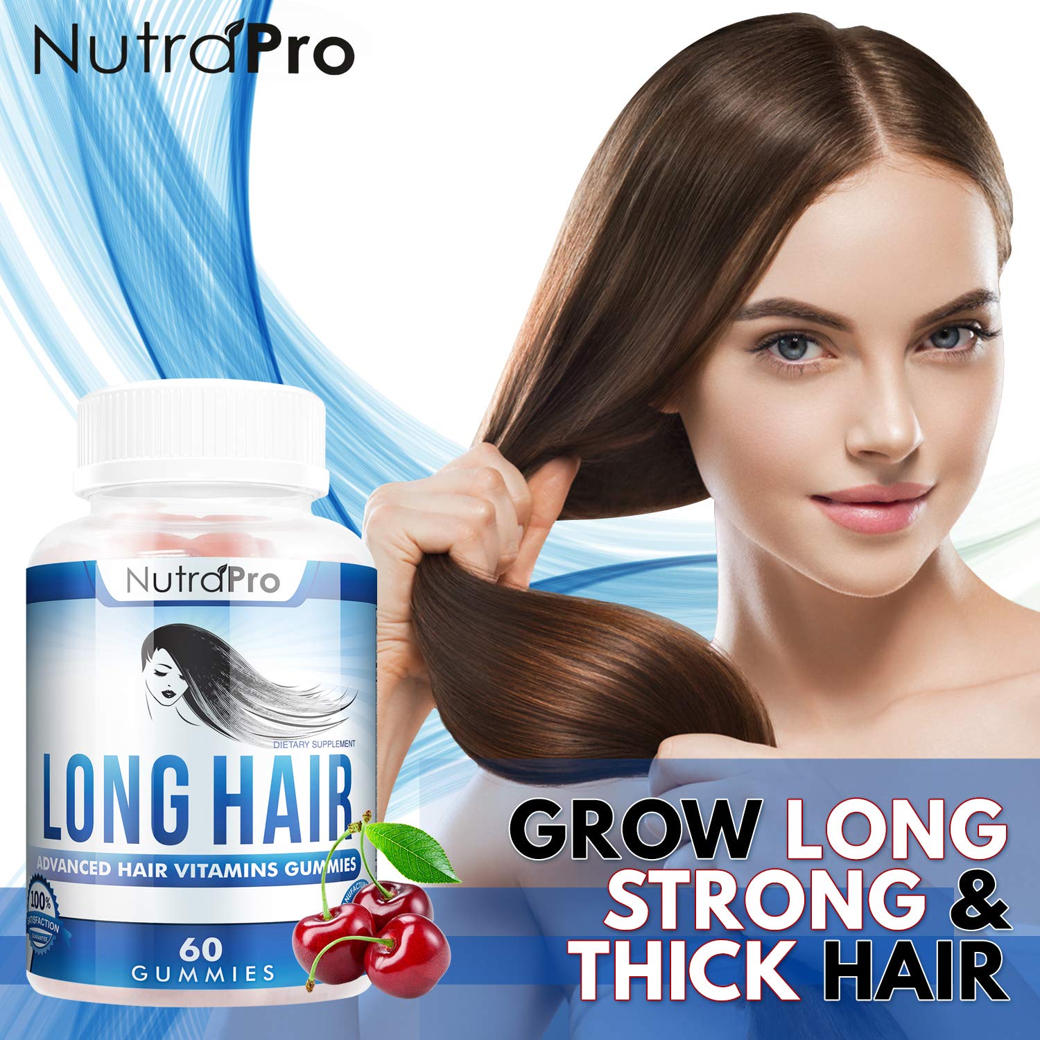 NutraPro Long Hair Gummies – Anti-Hair Loss & Growth Support