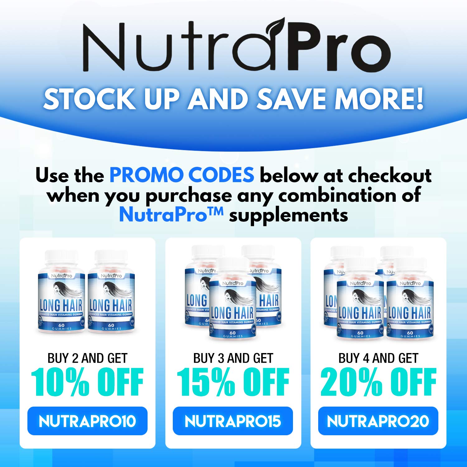 NutraPro Long Hair Gummies – Anti-Hair Loss & Growth Support