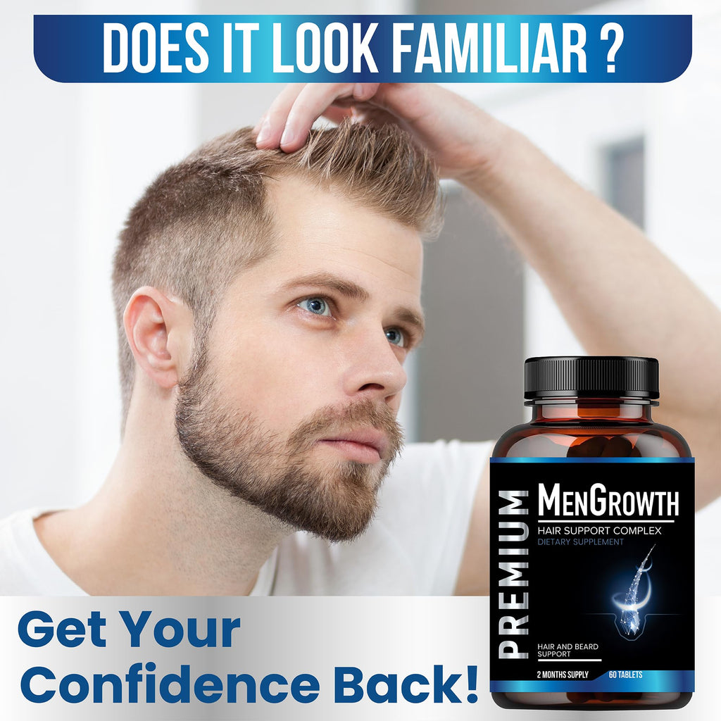 NutraPro MenGrowth Hair Growth Vitamins for Men – Biotin, Saw Palmetto & DHT Blocker