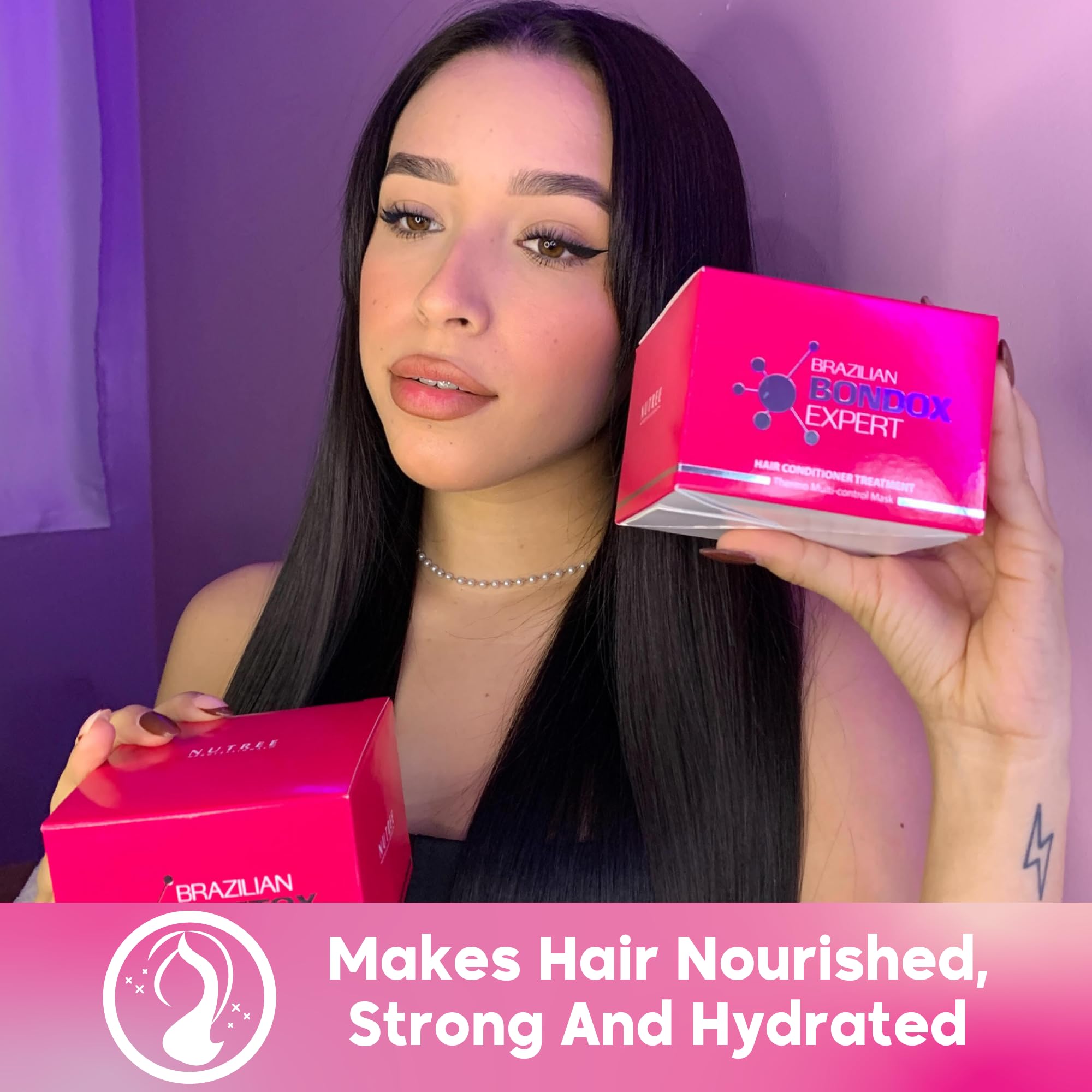Nutree Professional Brazilian Bondox — Restore Dense, Shiny Hair