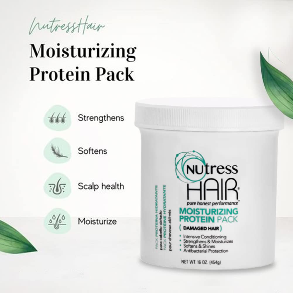 Nutress Hair One-Step Protein Treatment for Damaged Hair – 16 oz