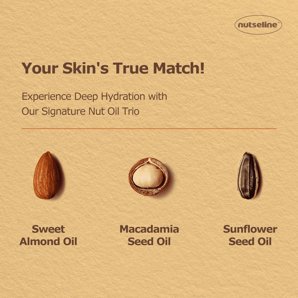 Nutseline Super Nut Nourishing Balm – Vegan, Petroleum-Free Moisturizer for Dry & Sensitive Skin (50ml)
