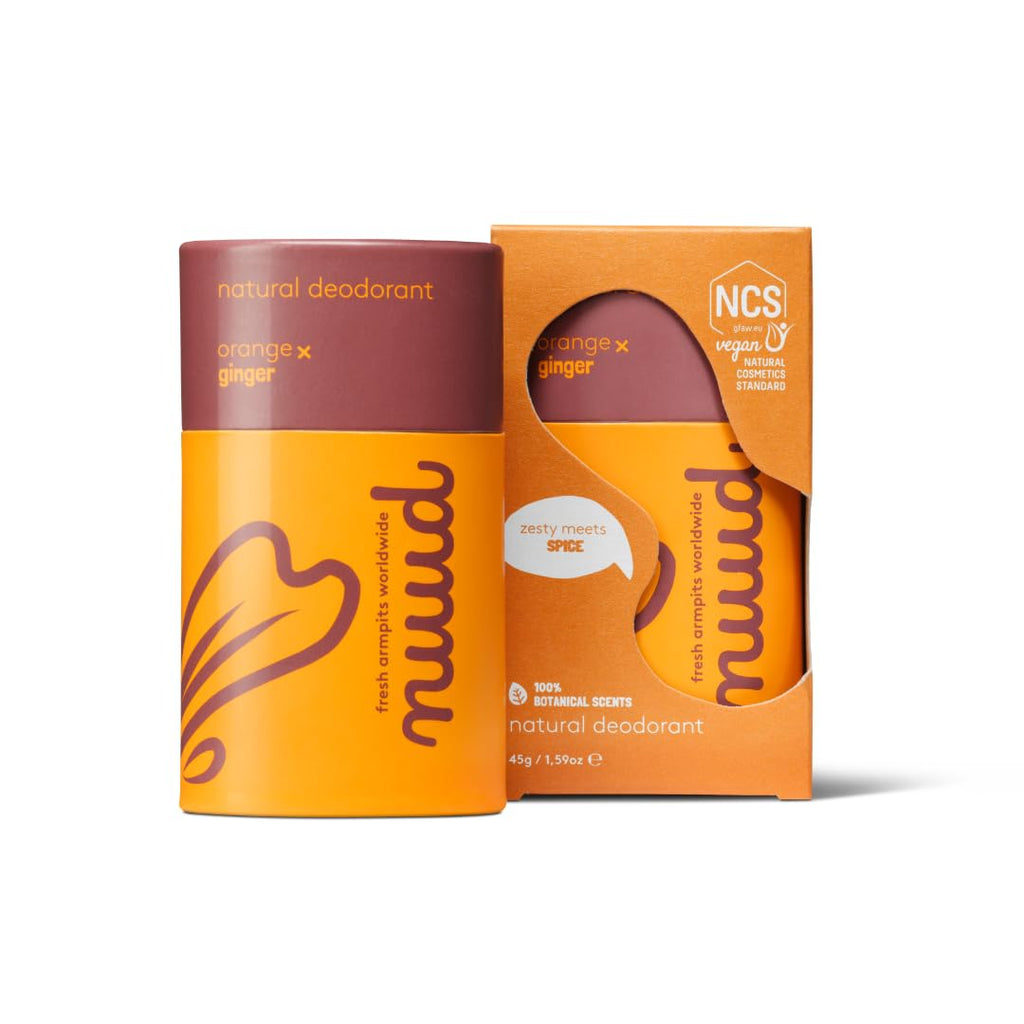 Nuud Orange x Ginger Botanical Deodorant Stick – Vegan, Aluminium-Free