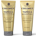 Nuva Botanicals Coconut Shampoo & Conditioner – Vanilla Scent, Biotin & Collagen, Hydrating Set (6.8 oz each)