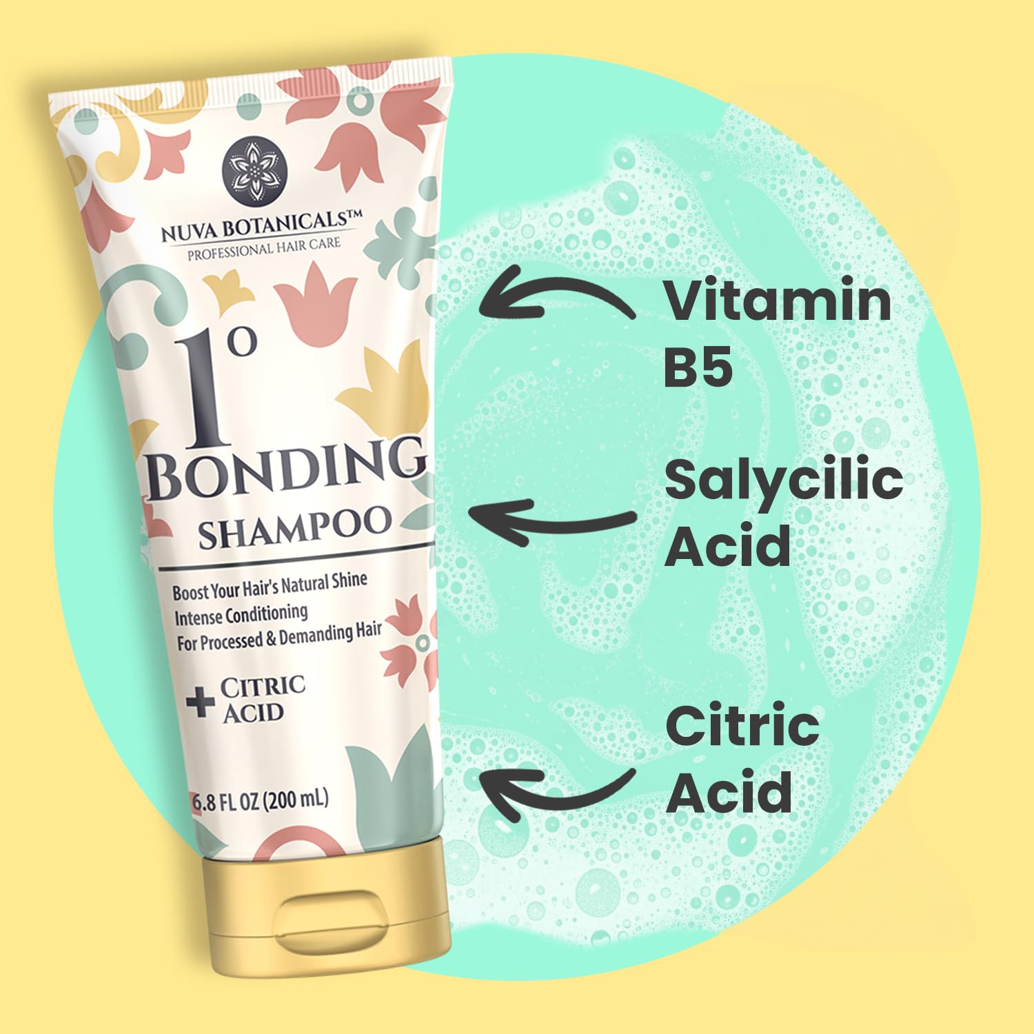 Nuva Botanicals Dry Shampoo Powder with Biotin + Bonding Shampoo & Conditioner Set — Strengthening Formula