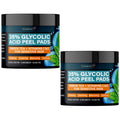 NUVADERMIS 35% Glycolic Acid Peel Pads – Exfoliate, Unclog Pores & Brighten Skin – Safe for Sensitive Skin – 2 Pack (60 Pads)