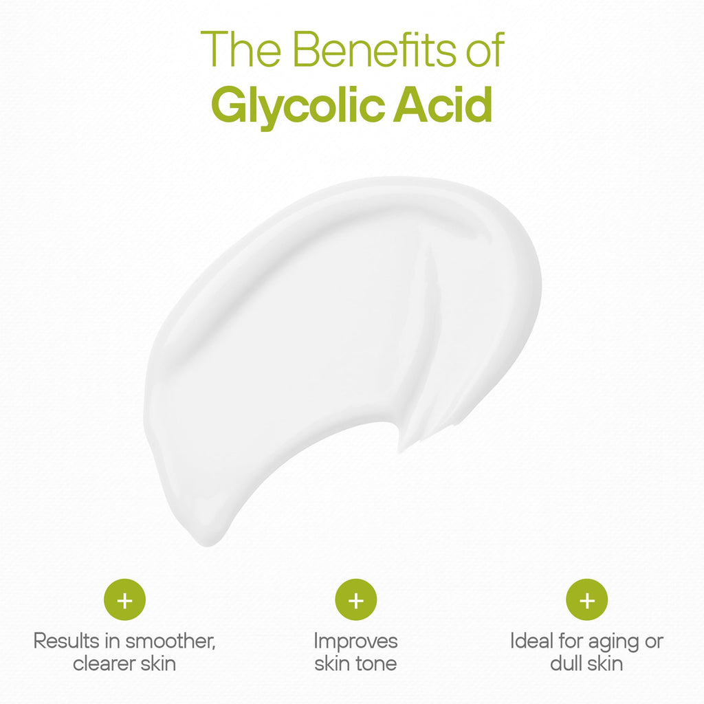 NUVODERMA Glycolic Acid Resurfacing Cream – 20% Glycolic, Vitamins A/C/E – Hydrating Anti-Wrinkle Moisturizer – 2 oz