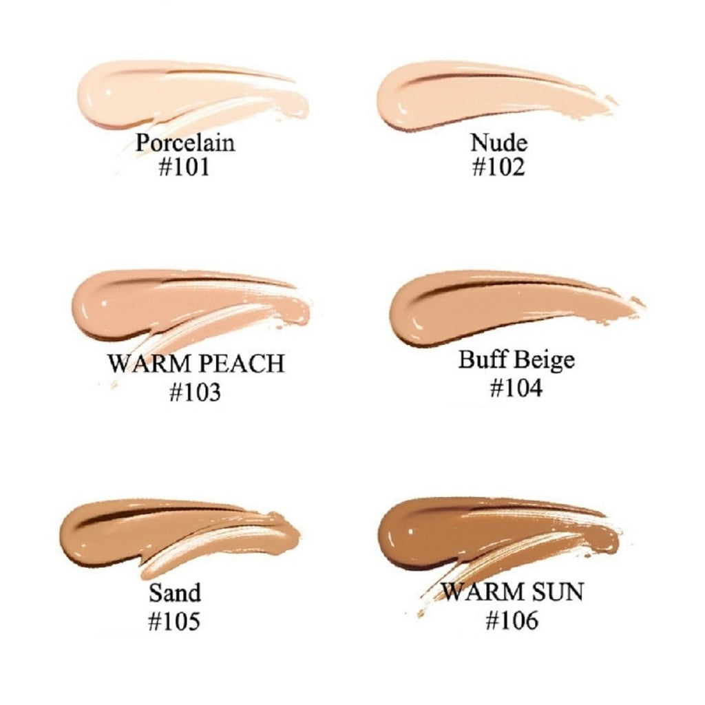nvyue 2-Pack PHOERA Foundation 103 Warm Peach – Full Coverage Liquid Foundation (30ml x2)