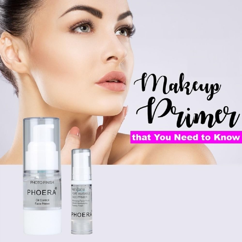 Nvyue PHOERA Primer | Hydrating, Oil-Free Makeup Base for Long-Lasting Matte Finish (18ml)