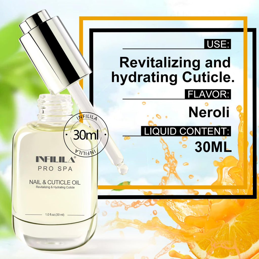 NXJ INFILILA Natural Cuticle Oil for Nails – Deep Hydration with Milk & Honey
